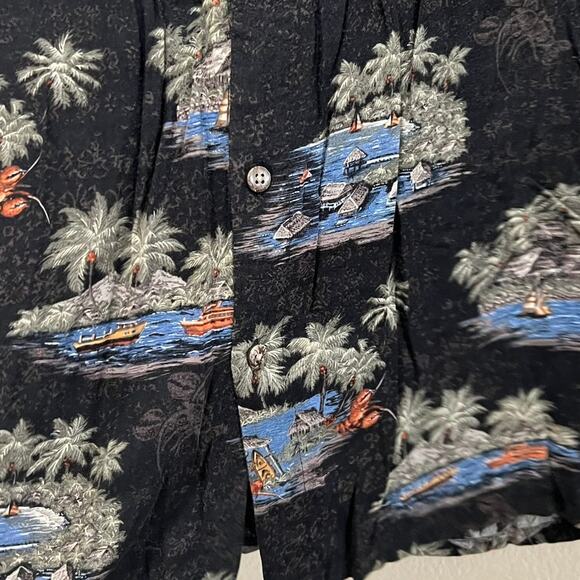 Batik Bay Vintage Hawaiian Dad Shirt Tourist Short Sleeve Collared Shirt Sz S - Picture 4 of 5